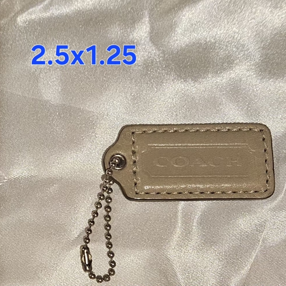Coach Beige Hangtag